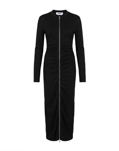 MSGM MSGM WOMAN MAXI DRESS BLACK SIZE XS COTTON