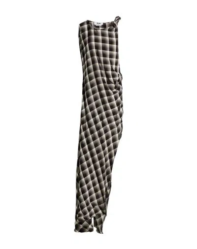 Msgm Woman Maxi Dress Charcoal Size 4 Viscose In Grey