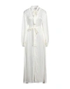 Msgm Woman Maxi Dress Cream Size 6 Acetate, Viscose In White