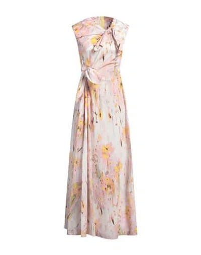 Msgm Woman Maxi Dress Light Pink Size 8 Cotton