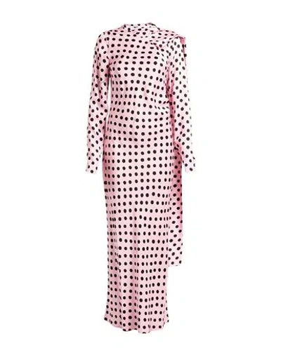 Msgm Woman Maxi Dress Pink Size 8 Viscose