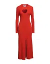 Msgm Midi Dresses In Red