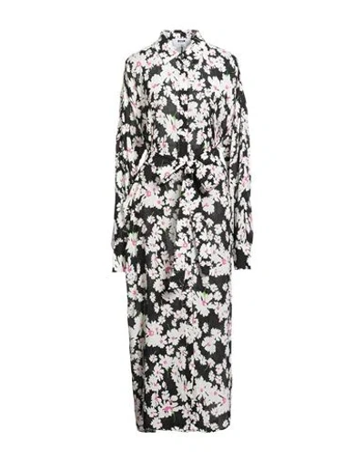 Msgm Woman Maxi Dress White Size 10 Viscose