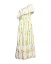 Msgm Long Dresses In White