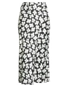 Msgm Woman Maxi Skirt Black Size 6 Viscose In White