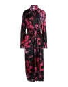 Msgm Woman Midi Dress Black Size 4 Viscose, Elastane