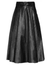Msgm Midi Skirts In Black