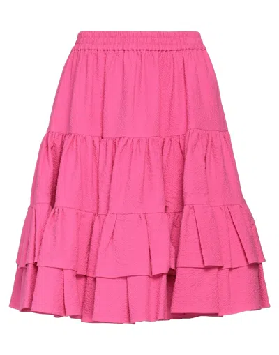 Msgm Midi Skirts In Pink