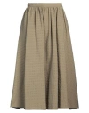 Msgm Seersucker-embellished Skirt In Beige