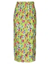 Msgm Woman Midi Skirt Light Green Size 4 Polyester In Green
