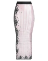 Msgm Woman Midi Skirt Pink Size 8 Polyester