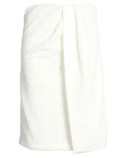 Msgm Woman Midi Skirt White Size 2 Polyamide, Polyester, Acrylic