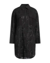 Msgm Woman Mini Dress Black Size 2 Cotton, Polyester In Black