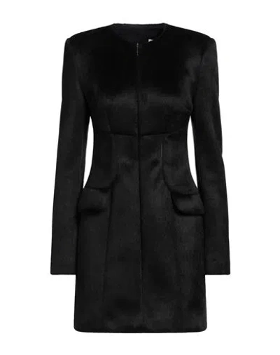 Msgm Woman Mini Dress Black Size 4 Acrylic, Viscose, Polyester