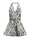 Msgm Woman Mini Dress Black Size 4 Cotton In Black