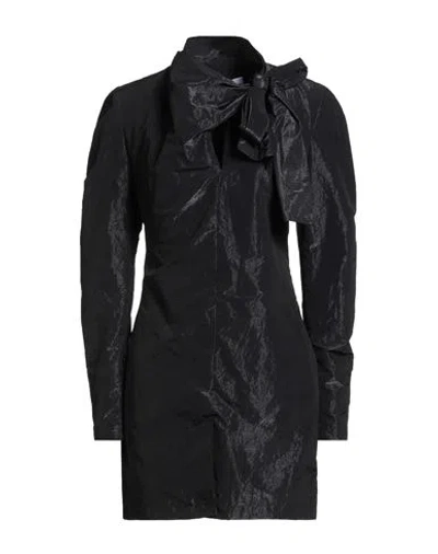 Msgm Woman Mini Dress Black Size 4 Polyester