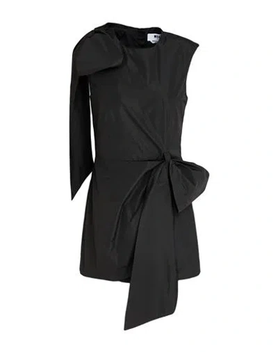 Msgm Woman Mini Dress Black Size 4 Polyester