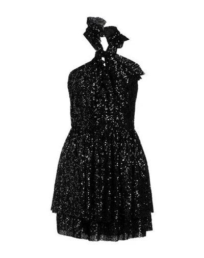Msgm Woman Mini Dress Black Size 4 Polyester