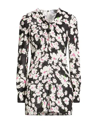 Msgm Woman Mini Dress Black Size 4 Viscose