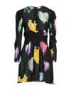 Msgm Short Dresses In Black