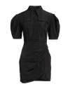Msgm Woman Mini Dress Black Size 6 Polyester