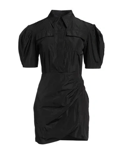 Msgm Woman Mini Dress Black Size 6 Polyester