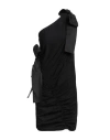 Msgm Woman Mini Dress Black Size Xl Cotton In Black