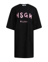Msgm Woman Mini Dress Black Size Xs Cotton
