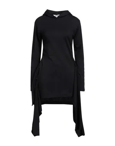 Msgm Woman Mini Dress Black Size Xs Cotton