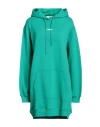 Msgm Woman Mini Dress Emerald Green Size L Cotton