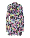 Msgm Woman Short Dress Fuchsia Size 6 Viscose In Pink