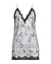 Msgm Woman Mini Dress Grey Size 8 Polyester