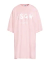 Msgm Woman Mini Dress Light Pink Size Xl Cotton In Pink