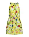Msgm Short Dresses In Green