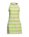 Msgm Short Dresses In Green
