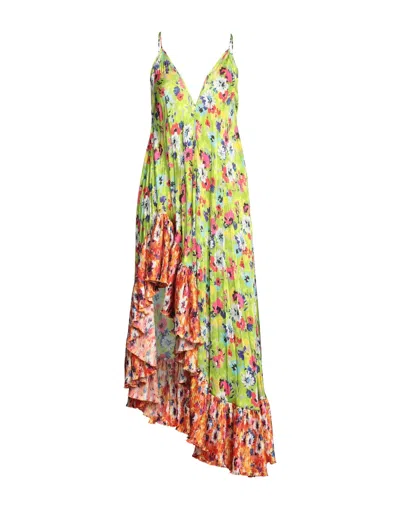 Msgm Short Dresses In Green