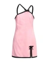 Msgm Woman Mini Dress Pink Size 2 Viscose