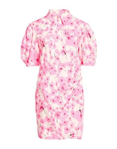 Msgm Woman Mini Dress Pink Size 6 Cotton