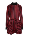 Msgm Woman Mini Dress Red Size 6 Viscose, Polyester, Elastane In Red
