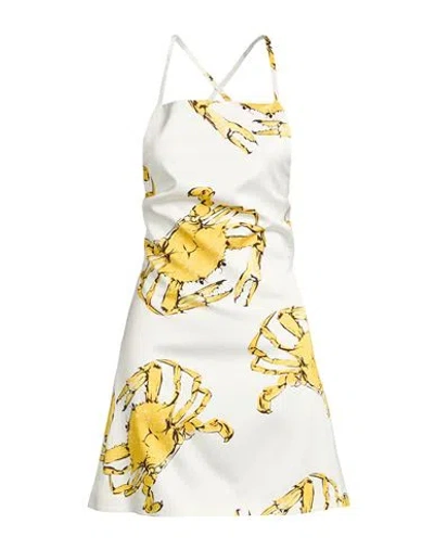 Msgm Woman Mini Dress White Size 0 Viscose