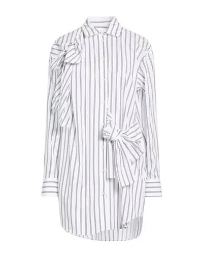 Msgm Woman Mini Dress White Size 8 Cotton
