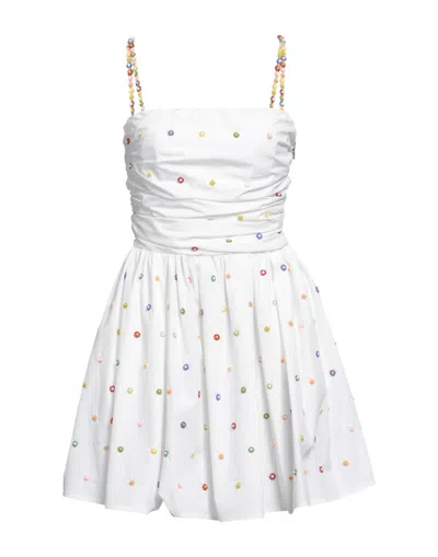 Msgm Short Dresses In White