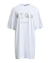 Msgm Woman Mini Dress White Size L Cotton In White