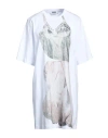 Msgm Woman Mini Dress White Size Xl Cotton