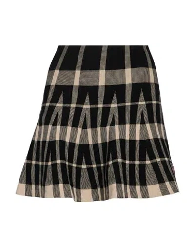 Msgm Woman Mini Skirt Beige Size L Viscose, Polyester In Sand