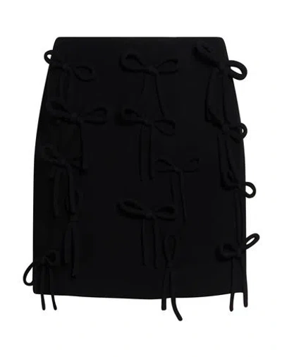 Msgm Woman Mini Skirt Black Size 2 Polyester
