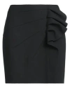 Msgm Woman Mini Skirt Black Size 4 Polyester, Viscose, Elastane