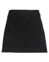 Msgm Woman Mini Skirt Black Size 4 Virgin Wool