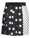 MSGM MSGM WOMAN MINI SKIRT BLACK SIZE 8 POLYESTER