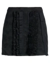 Msgm Woman Mini Skirt Black Size 8 Polyester, Cotton In Black
